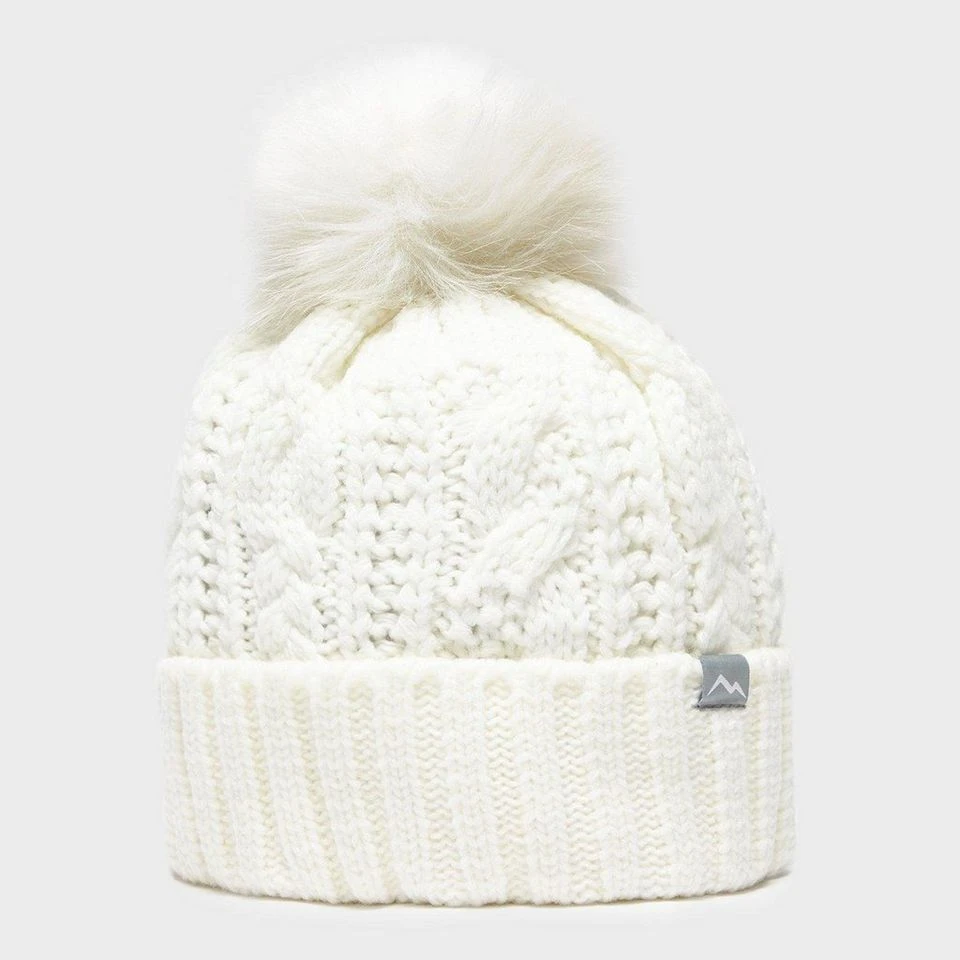 Women's Daisy Cable Knit Bobble Hat