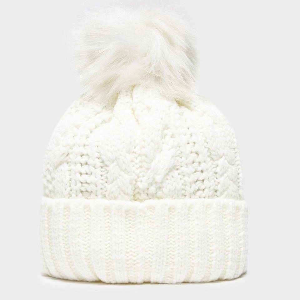 Women's Daisy Cable Knit Bobble Hat - Image 2