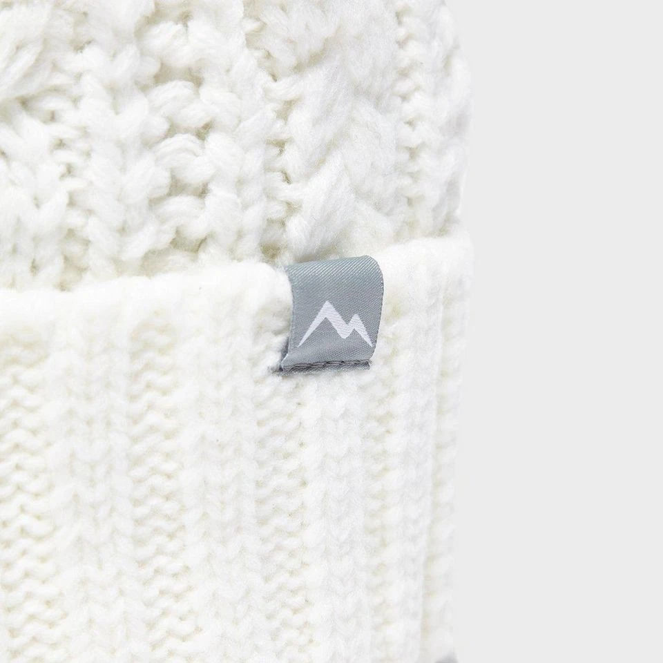 Women's Daisy Cable Knit Bobble Hat - Image 3