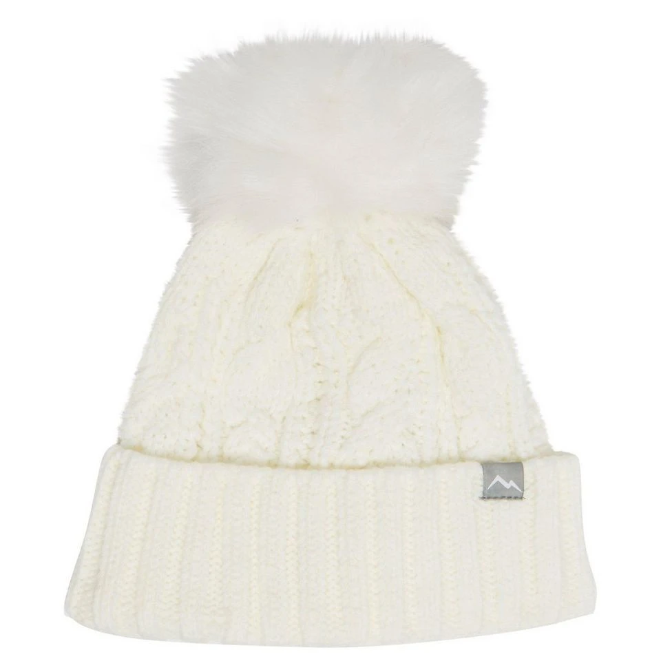 Women's Daisy Cable Knit Bobble Hat - Image 4