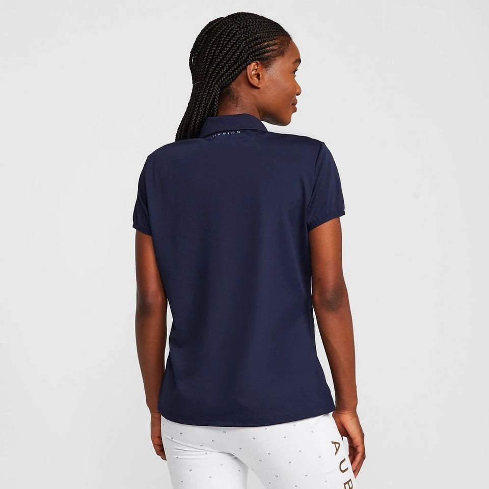 Womens Parson Tech Polo Shirt Dark Navy - Image 2