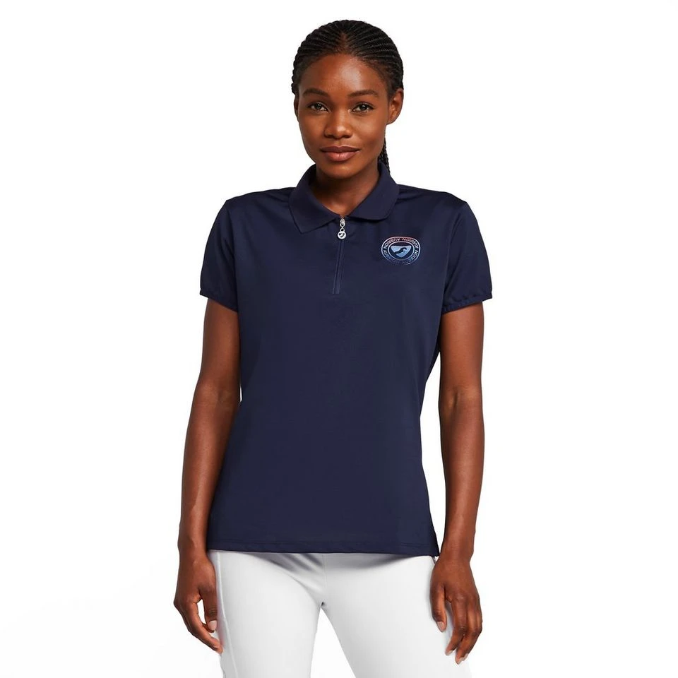 Womens Parson Tech Polo Shirt Dark Navy - Image 7