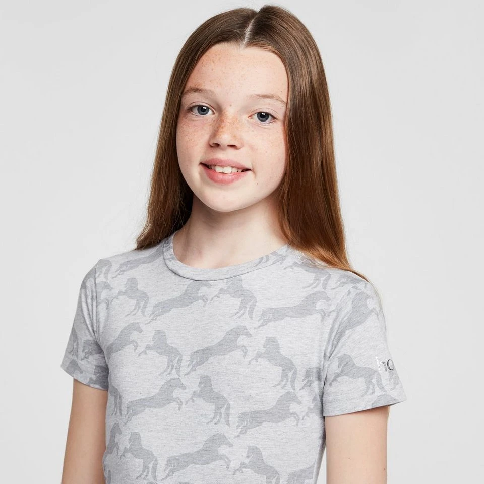 Childs Organic Micky Printed Cotton T-Shirt Ash Grey - Image 4