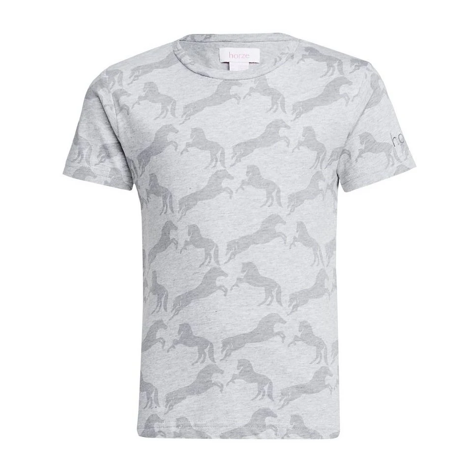 Childs Organic Micky Printed Cotton T-Shirt Ash Grey - Image 6