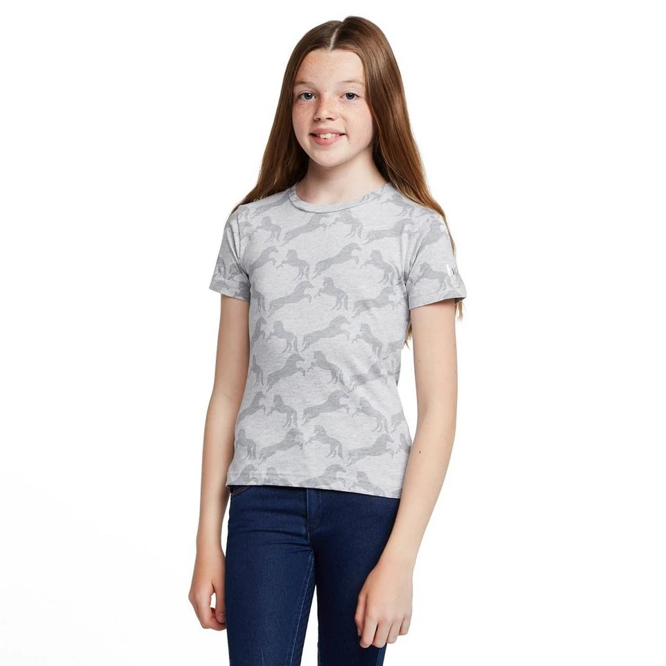 Childs Organic Micky Printed Cotton T-Shirt Ash Grey - Image 7