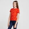 Kids' Organic Micky Printed Cotton T-Shirt Mandarine Orange