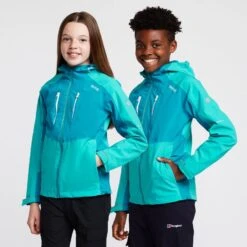 Regatta Kids' Highton III Waterproof Jacket Turquoise/Enamel